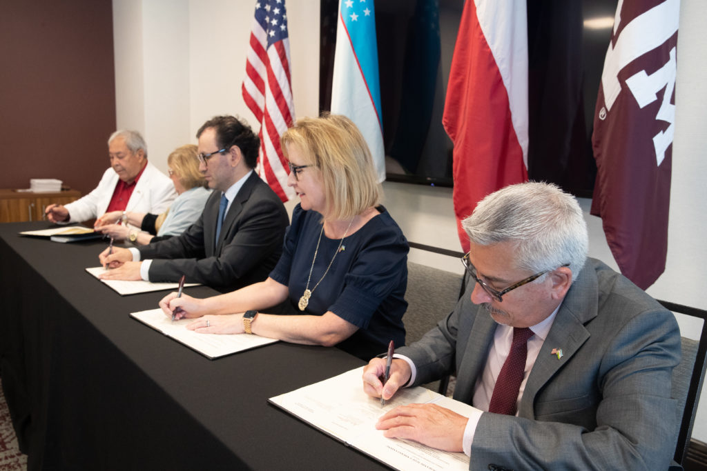 Texas A&M, SEHD and Uzbekistan leaders sign memorandum of understanding